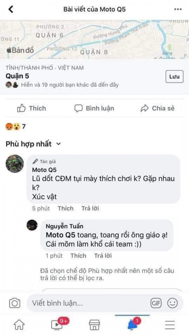 Góc ý thức mấy anh phân khối lớn quận 5!!!