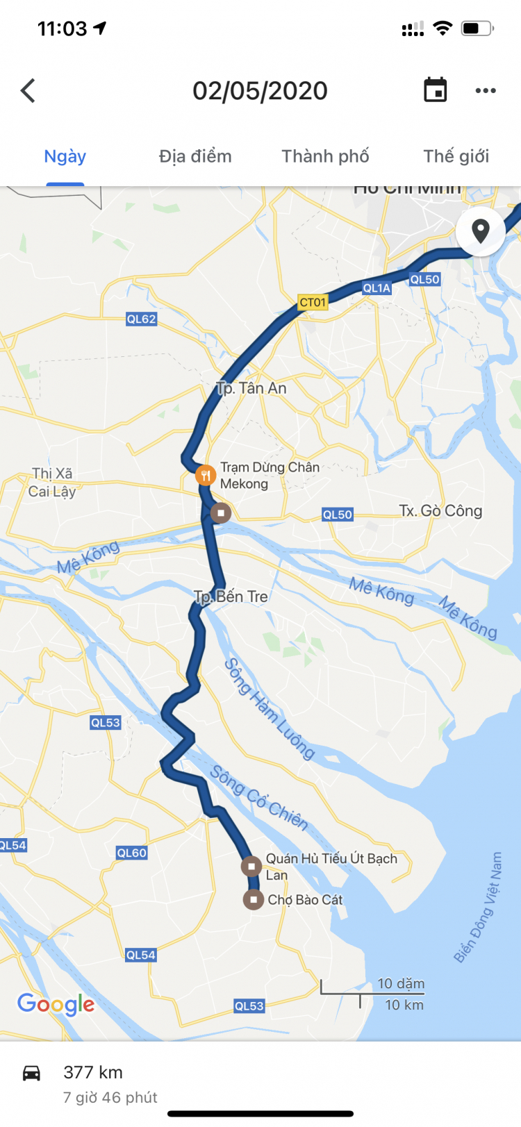 Vào SG công tác, cần thuê xe hoặc grab đi Trà Vinh