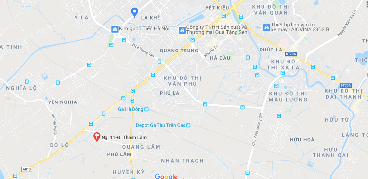 Bán nhà 4 tầng tại đường Thanh Lãm, Hà Đông. Hướng nhà Đông Nam, mặt tiền 4m. Đường trước nhà 3m