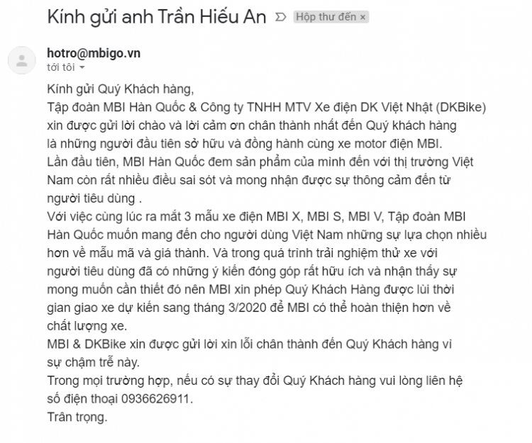 Xe điện MBI Go & Sự thật không như quảng cáo. Xe điện MBI Go & Sự thật không như quảng cáo.