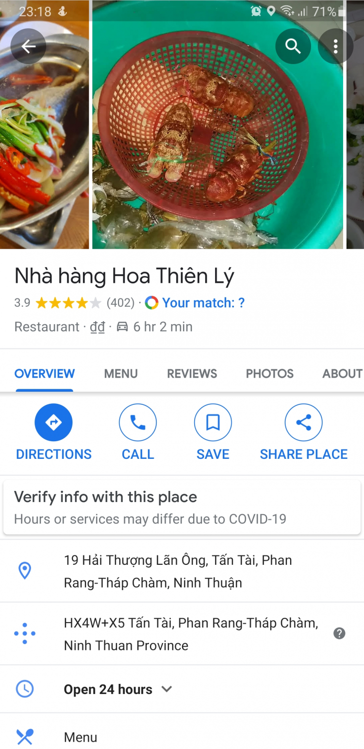 Ăn gì ở Tp Cam Ranh?