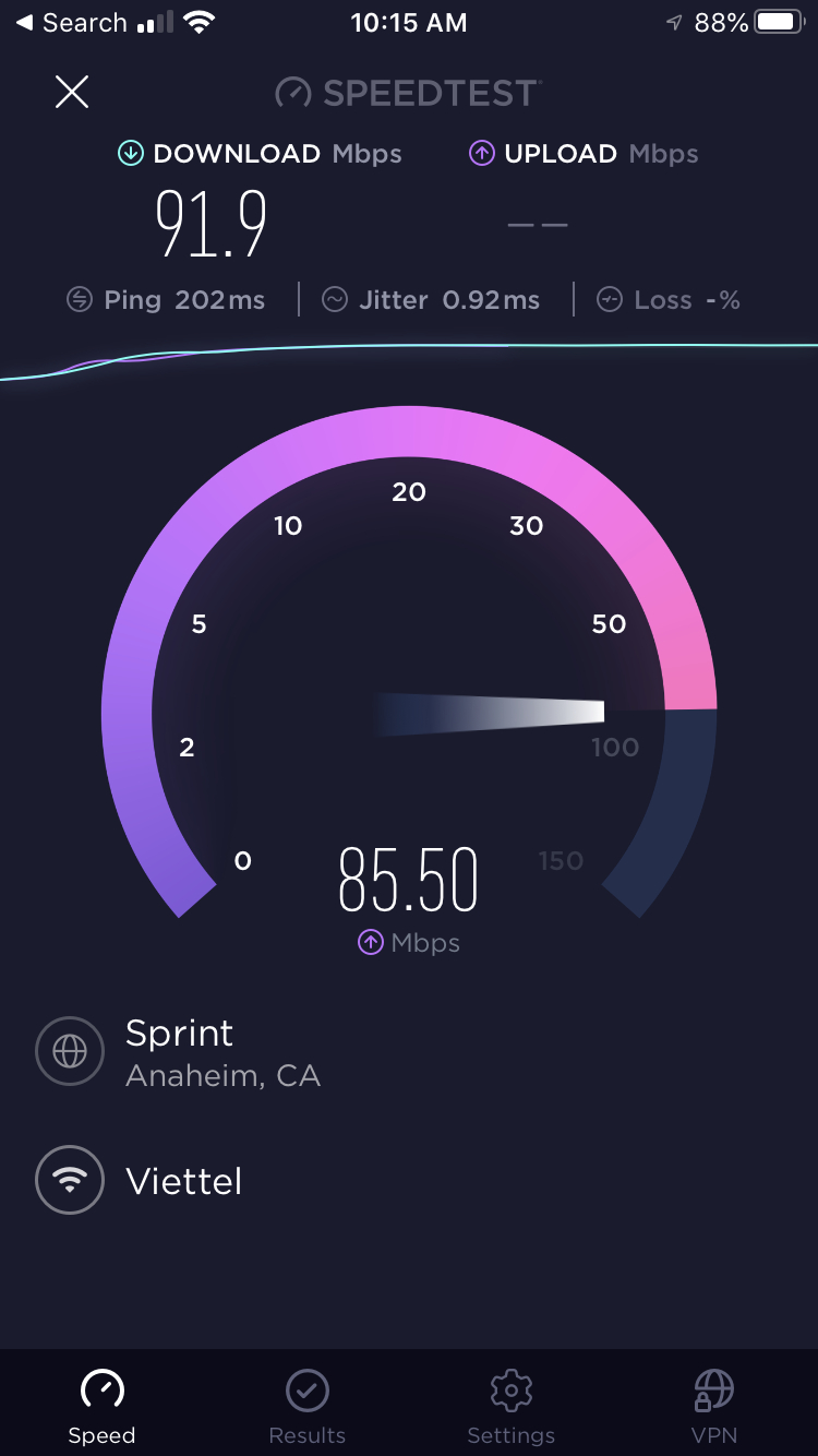 Internet Viettel dạo này tốt quá các anh nhẩy. Internet Viettel dạo này tốt quá các anh nhẩy.