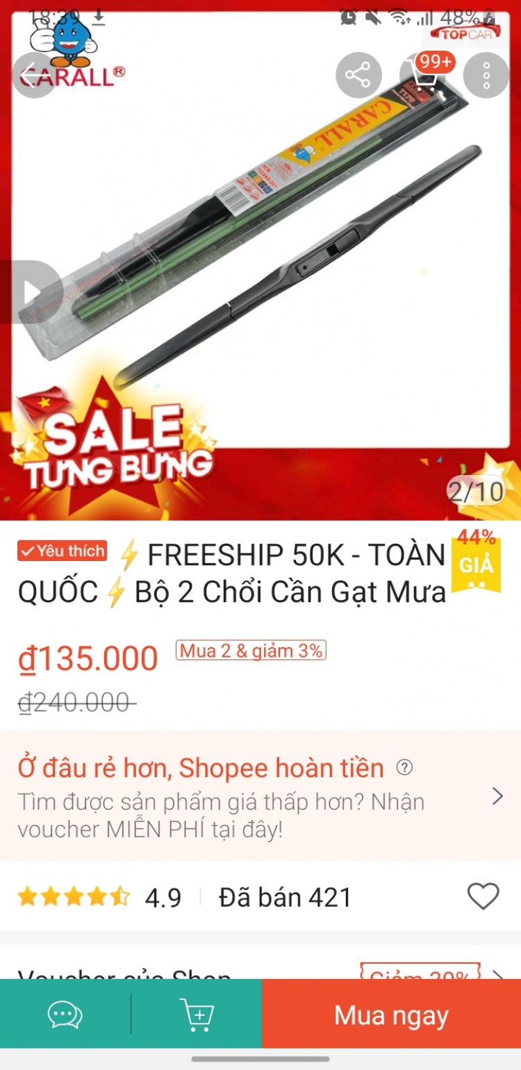 Cần gạt nước bị chai nhanh quá, giờ hãng nào các bác?