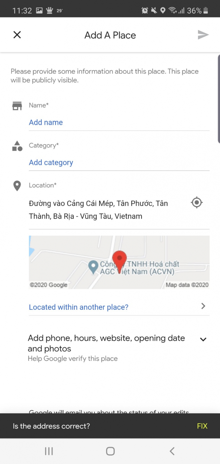 Cách thêm địa chỉ lên google map
