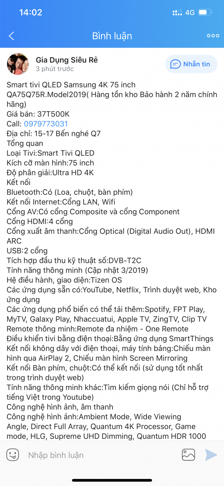 Điện máy Chợ Lớn giảm giá Smart Tivi Samsung 4K 65 Inch! Điện máy Chợ Lớn giảm giá Smart Tivi Samsung 4K 65 Inch!