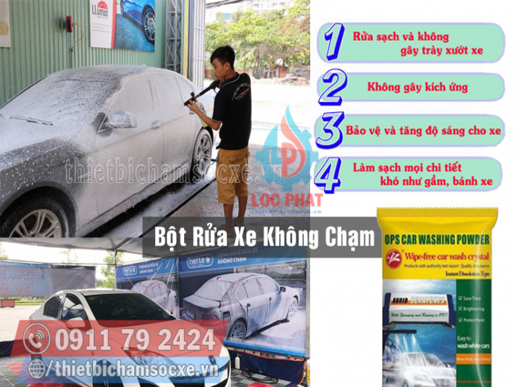 Sự Lợi Hại Của Bột Rửa Xe Không Chạm