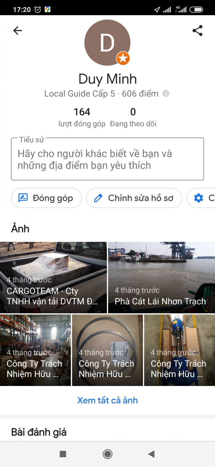 Hỏi về cập nhật tên quán, địa chỉ trên google