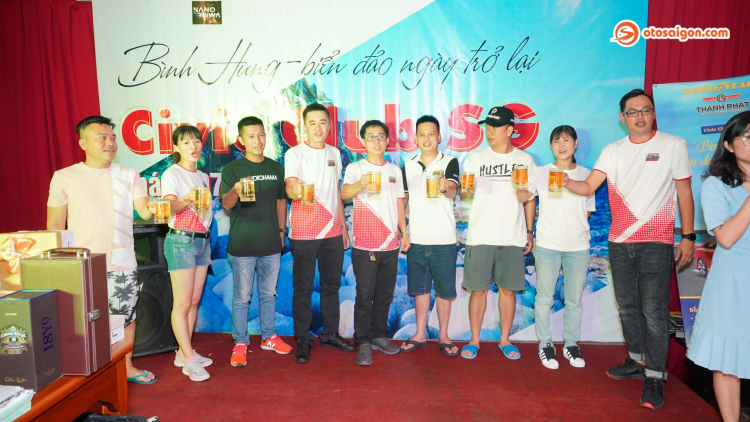 Civic Club SG vượt 400km về đảo Bình Hưng trong chuyến offline từ thiện
