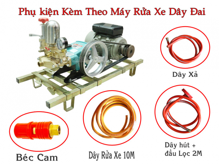 Máy Rửa Xe Dây Đai 1 HP VOI-526