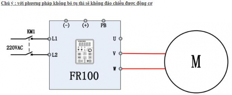 Hỏi về biến tần cho máy bơm nước 1 pha 220V