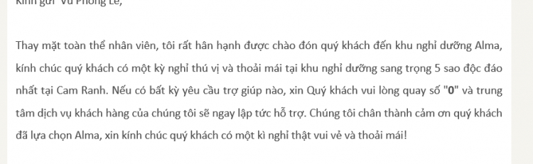 Review khách sạn ALMA Resort Cam Ranh nha trang của công ty Vịnh Thiên Đường Review khách sạn ALMA Resort Cam Ranh nha trang của công ty Vịnh Thiên Đường