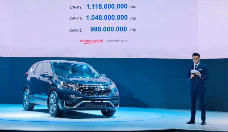 Honda CR-V 2020 có giá chính thức từ 998 triệu đồng; đe dọa Mazda CX-5, Hyundai Tucson