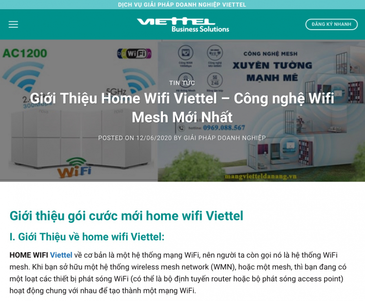 Home wifi viettel...xài ngon không?