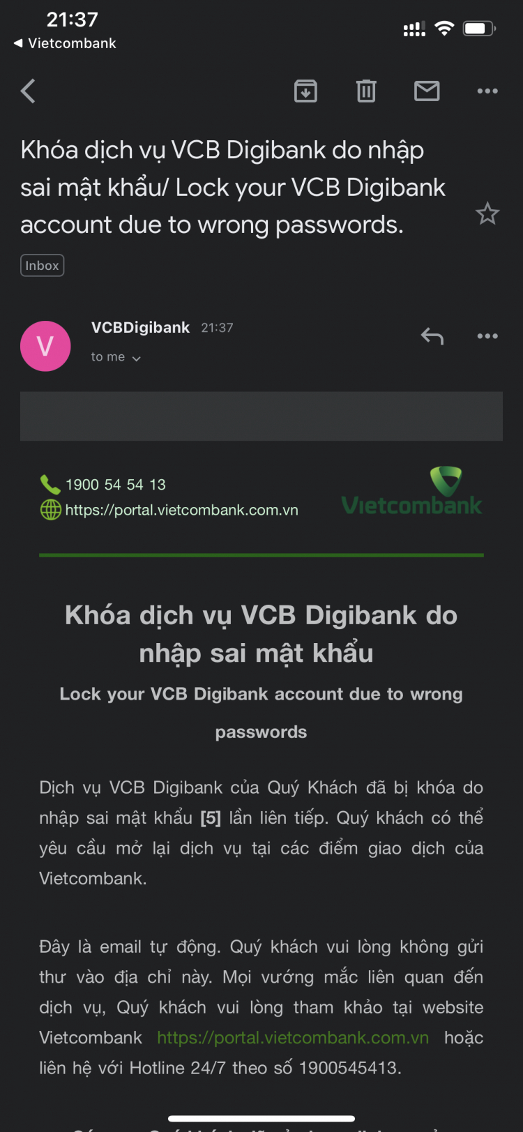 Vietcombank Digibank: Khi kẻ xấu muốn khóa ứng dụng ngân hàng của bạn