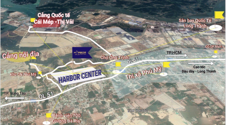 Dự án Harbor center phú mỹ ( khu dân cư Tân Phước) Bà Rịa Vũng Tàu