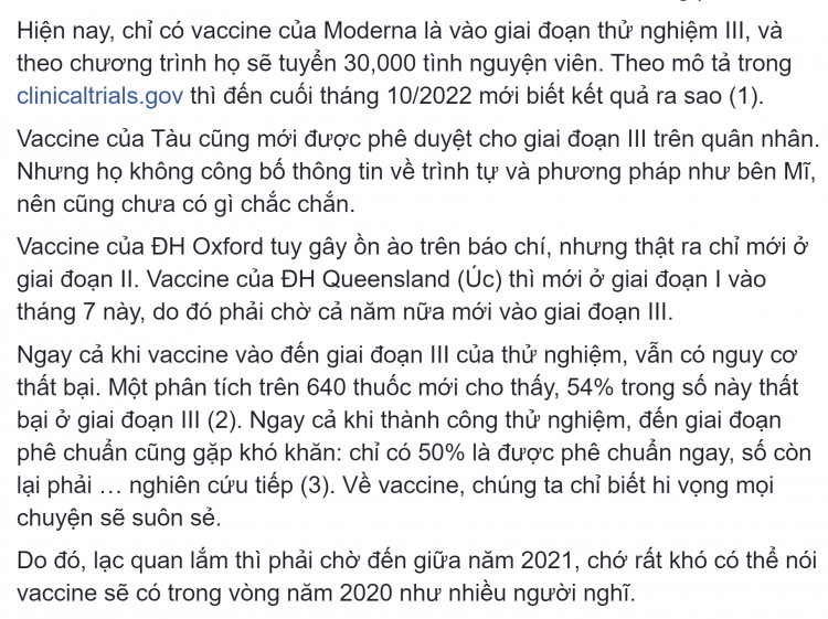 Dự đoán giá Vaccine Mỹ hoặc EU về tới Việt Nam?!
