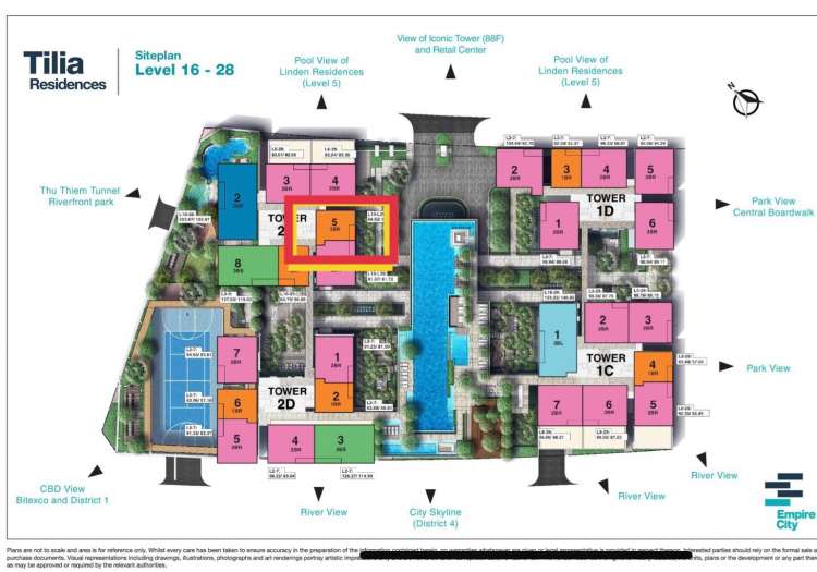 EMPIRE CITY TILIA RESIDENCES 1PN 64M2 BÁN RẺ HƠN THỊ TRƯỜNG 1 TỶ