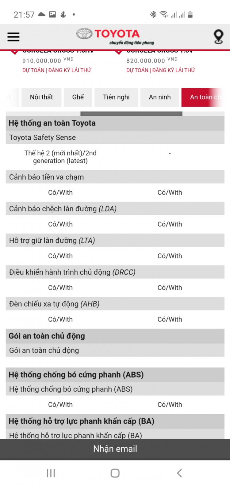 Toyota Corolla Cross mới