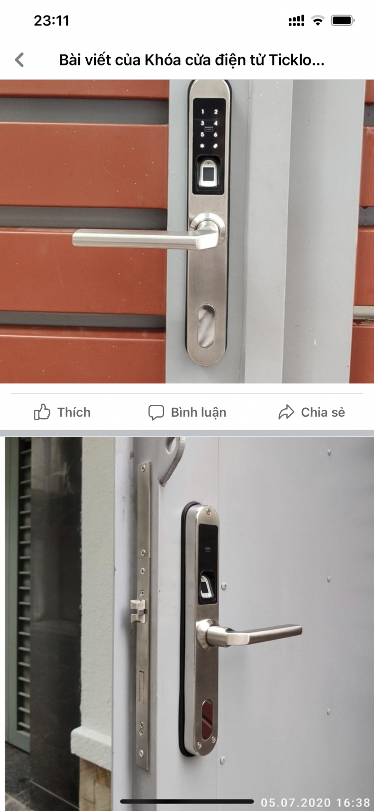 Ổ khóa vân tay Ổ khóa vân tay