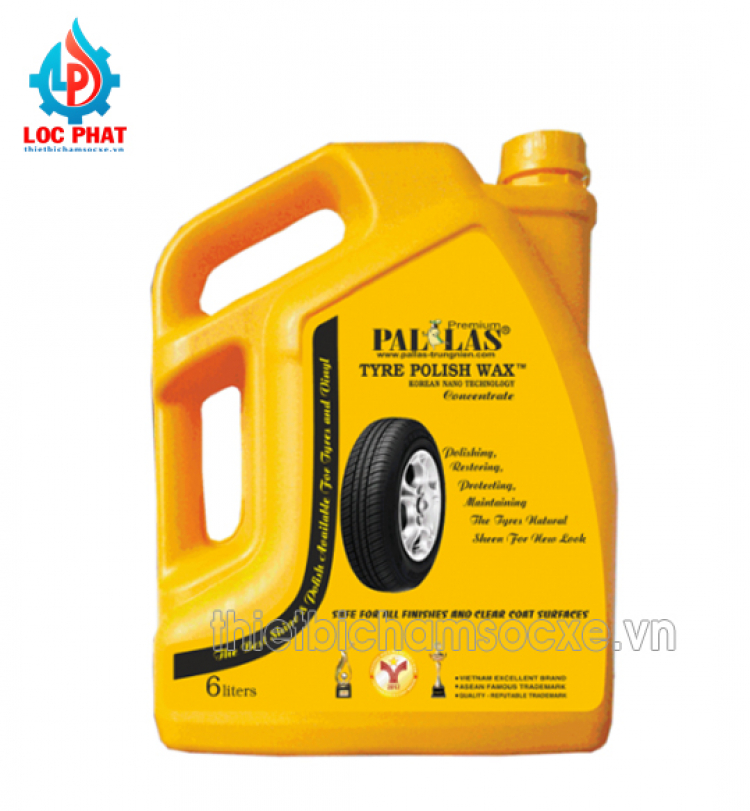 Dung dịch đánh bóng vỏ ( lốp ) xe pallas 6l