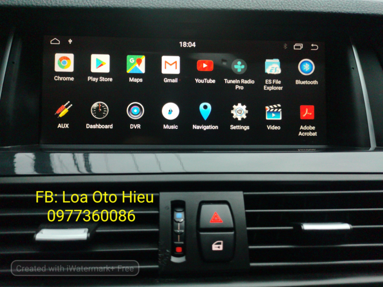 BMW seri 5 nâng cấp màn hình Android giữ nguyên zin cho xe.