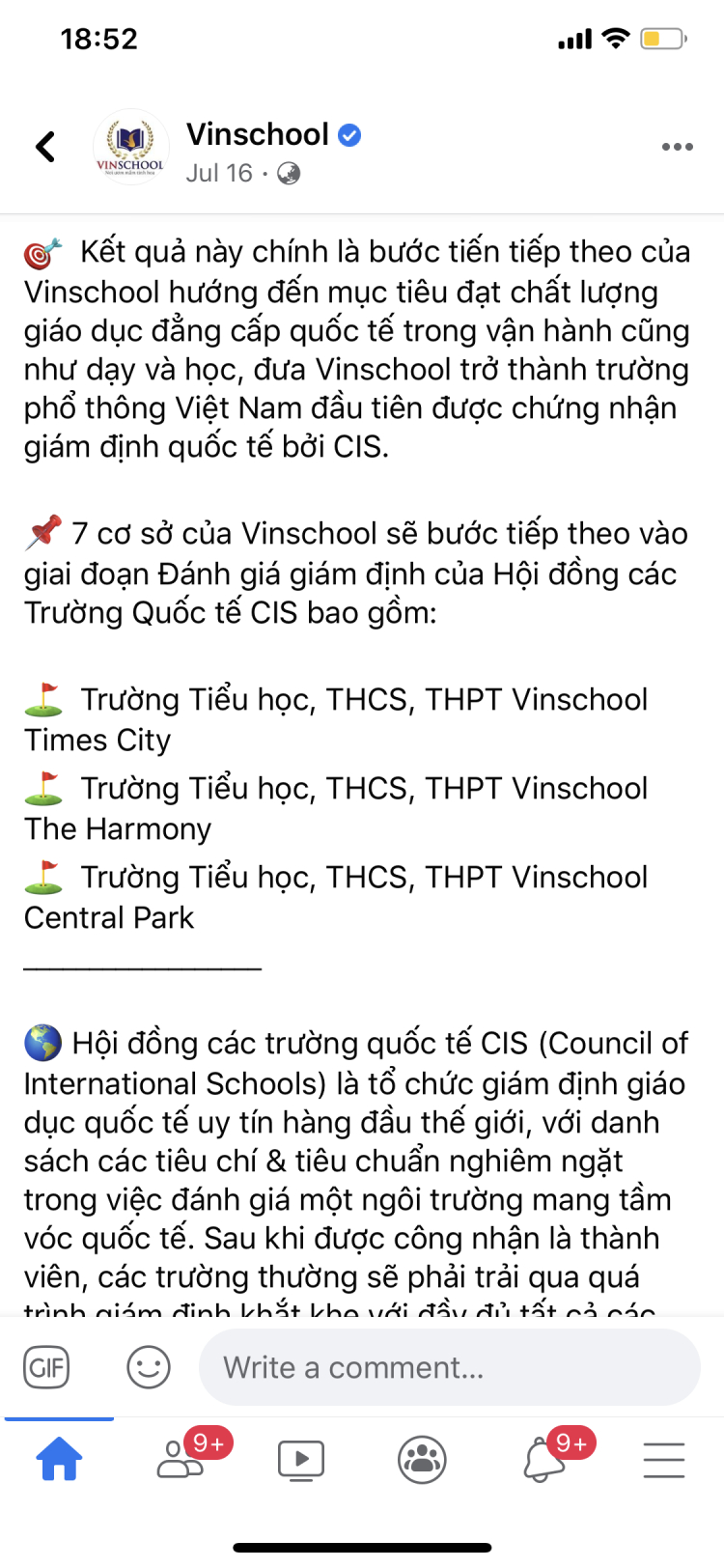 Vinschool những điều tốt