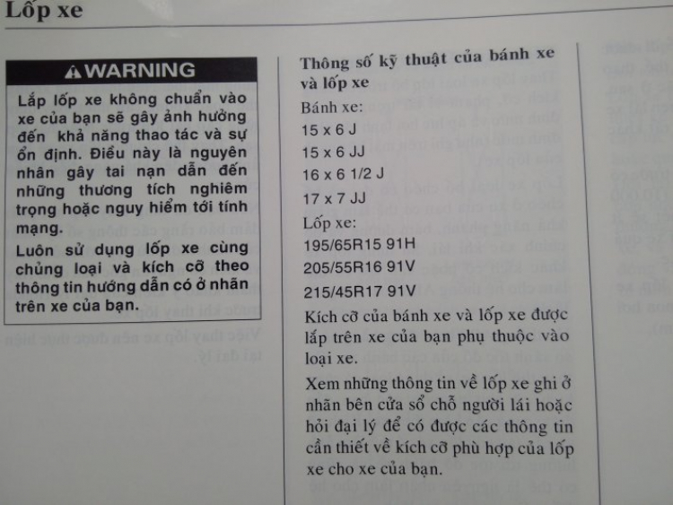 Xin Đăng kiểm nâng cấp mâm xe