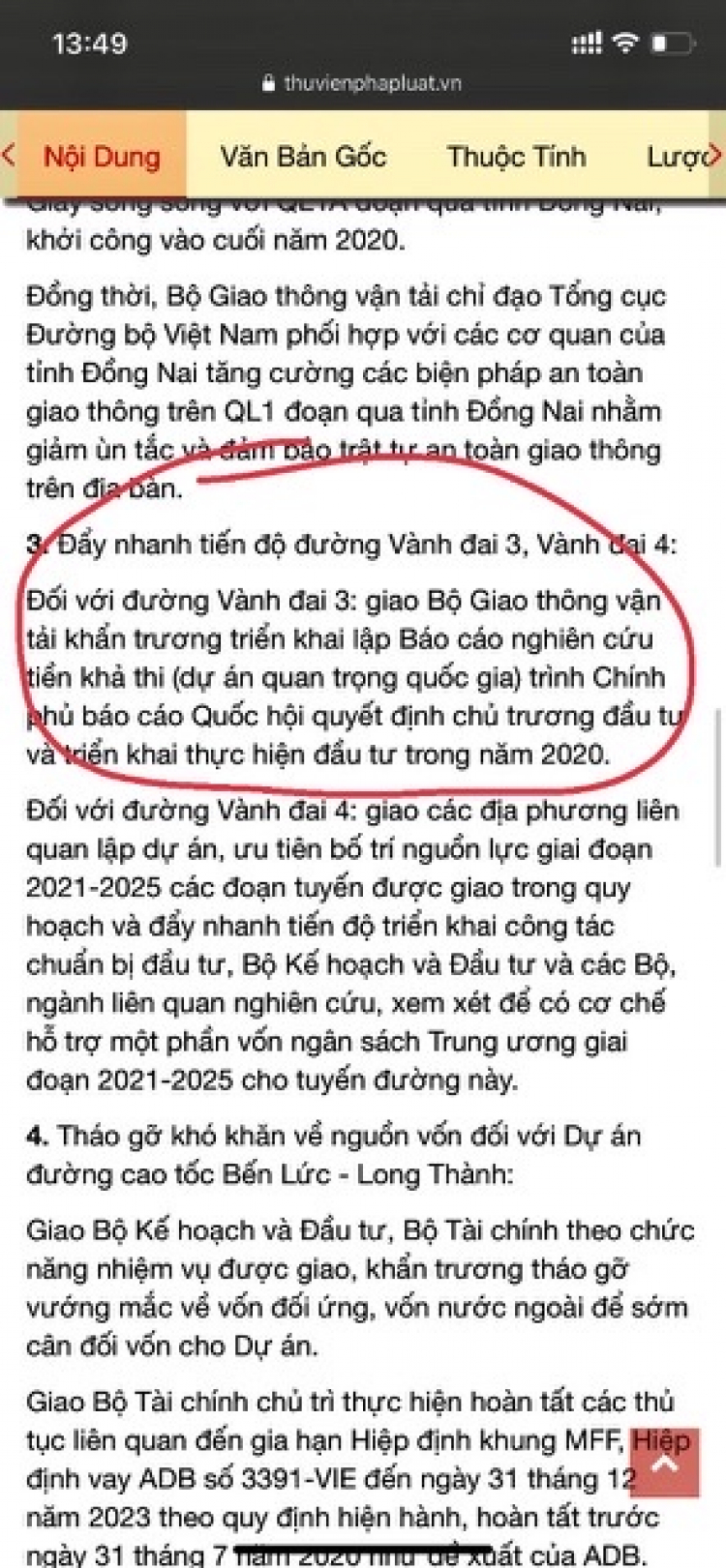 vành đai 3. Đoạn bình mỹ -QL22