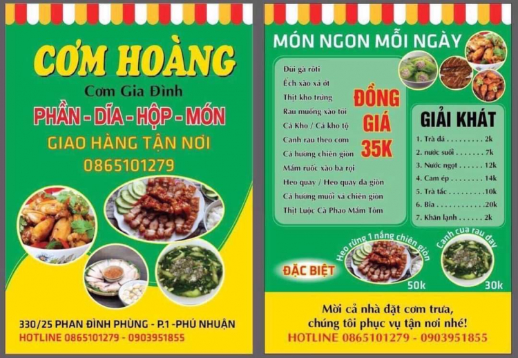 Hõi địa chĩ quán cơm ngon ỡ SG