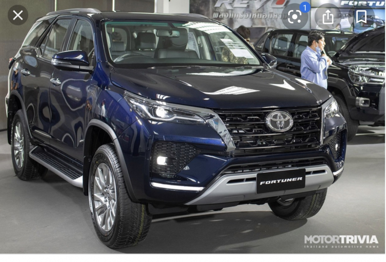 Toyota Fortuner 2021 tại Việt Nam sẽ có phiên bản mạnh hơn 200 mã lực, bán ra ngay tháng sau