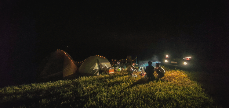 Camping Hồ Dầu Tiếng cùng San