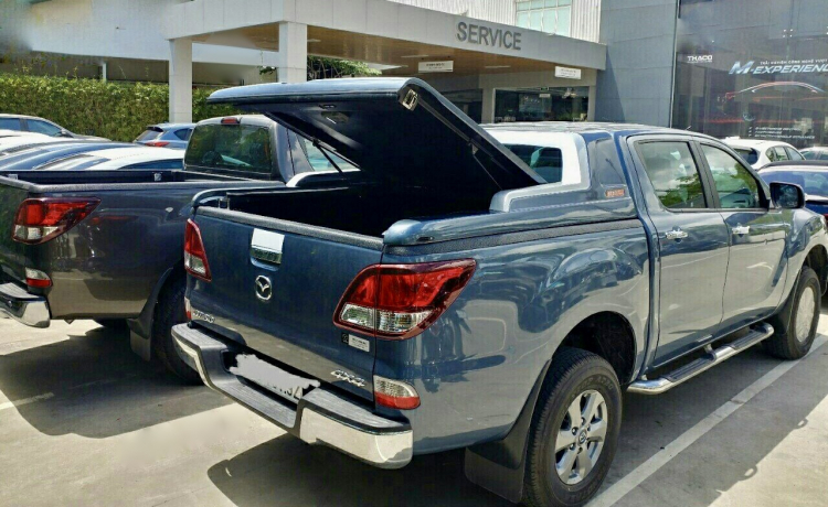 Lắp nắp thùng cho xe bán tải Mazda BT50, Nissan Navara,...