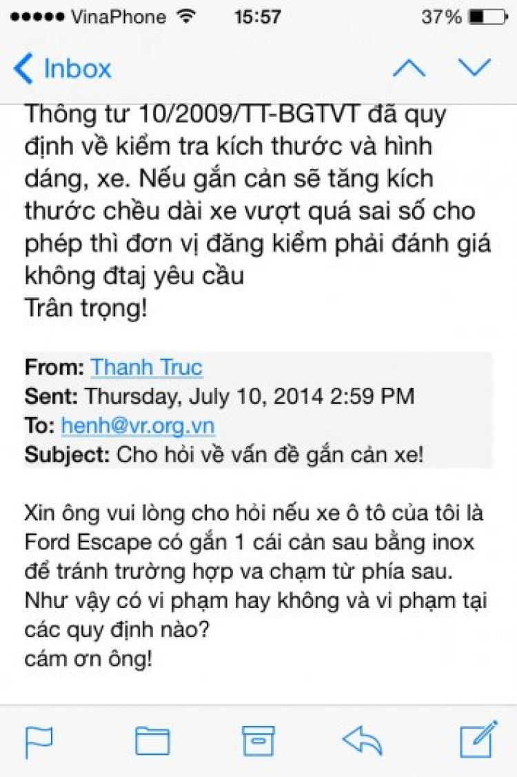 XXX phạt 3,7tr lỗi lắp thêm cản sau vào xe...