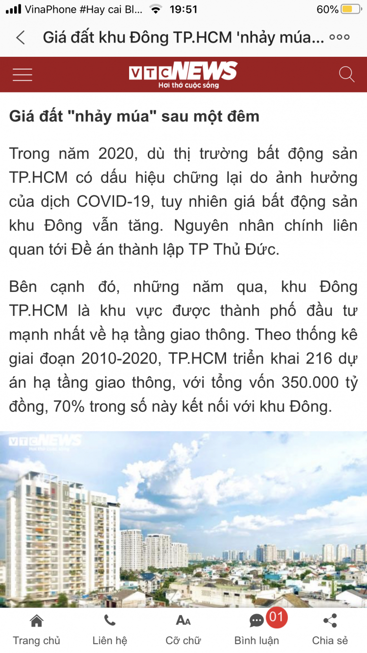 Thành Phố Thủ Đức sẽ đón sóng đầu tư mới - hình thành "một Singapore" trong lòng TPHCM