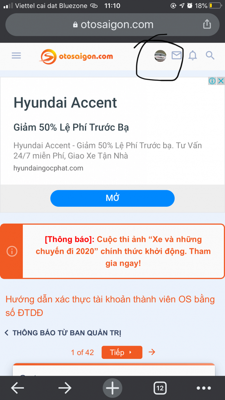 Hướng dẫn xác thực tài khoản thành viên OS bằng số ĐTDĐ