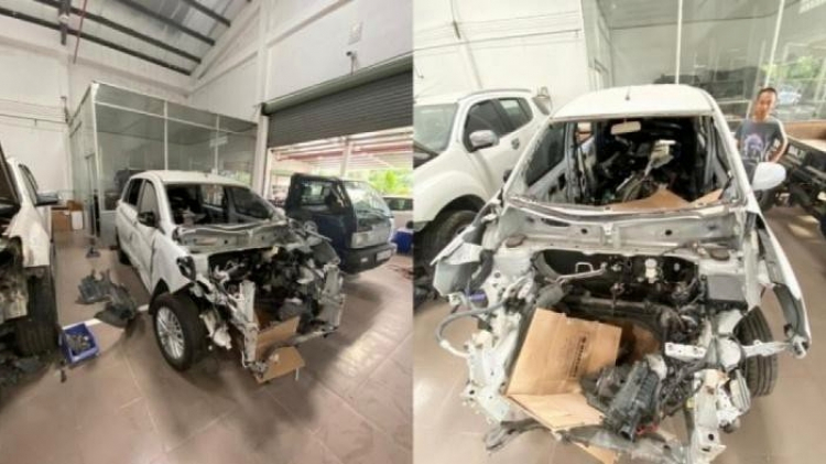 Chiếc Ertiga gặp tai nạn ở Cà Mau được hãng mua lại giá 500 triệu