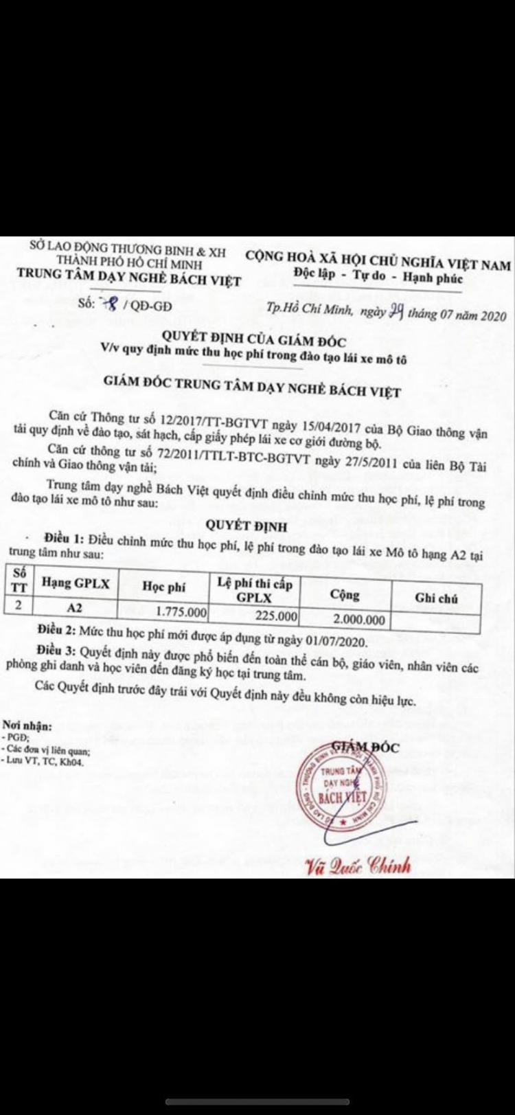 Thi bằng lái A2 ở đâu? Thi bằng lái A2 ở đâu?