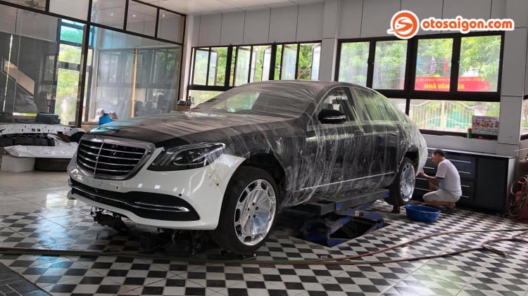 Thợ Việt độ Mercedes-Benz S500 đời 2008 "vượt đời xe” lên Maybach 2020 với chi phí 390 triệu đồng
