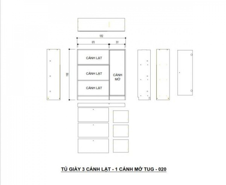 Tủ giày thông minh giá tại xưởng