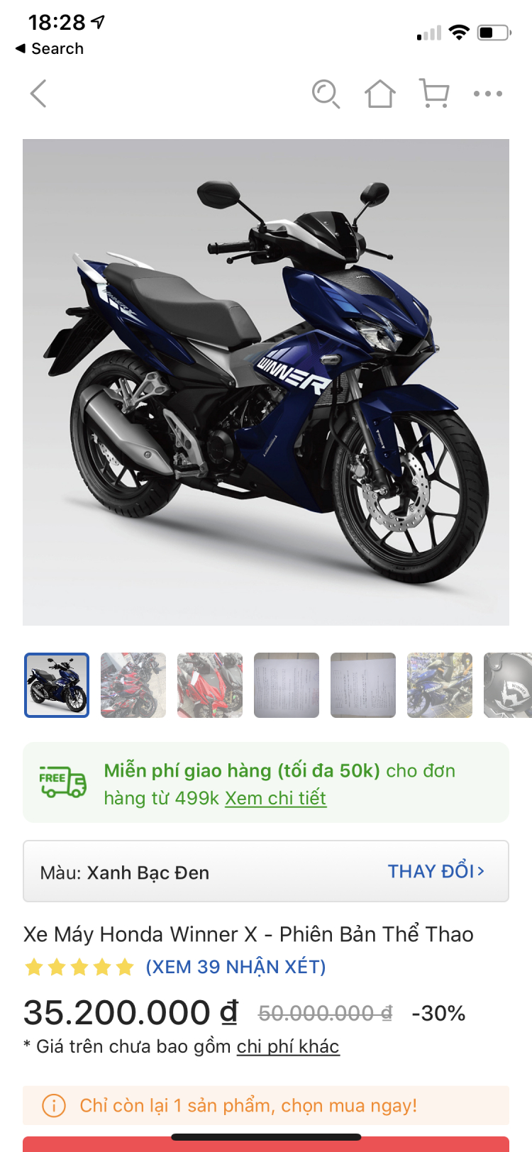 Sao Honda Winner X giảm kinh vậy mấy anh?