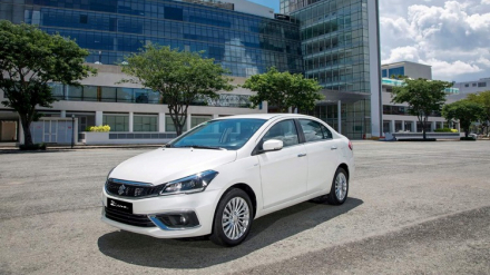 Mẫu Ciaz mới sắp ra mắt được nhập khẩu từ Thái Lan có sự cải tiến đáng kể với ngoại hình sắc s...jpg