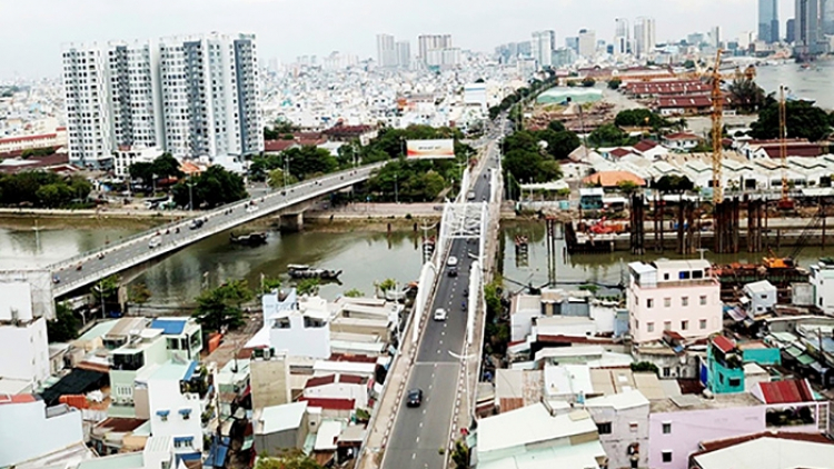 Cầu Tân Thuận 2 mở thêm làn hướng từ quận 7 về quận 4