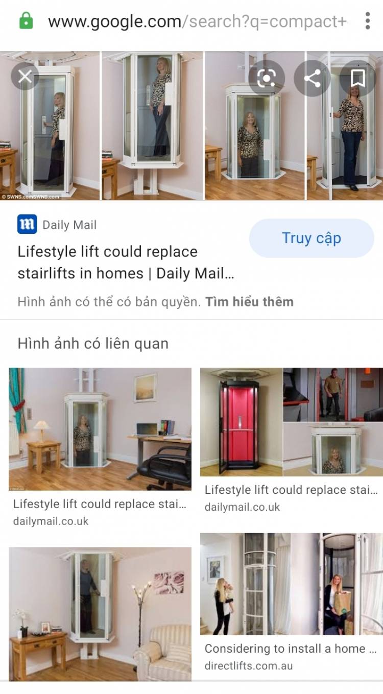 Lắt đặt thang máy gia đình Lắt đặt thang máy gia đình