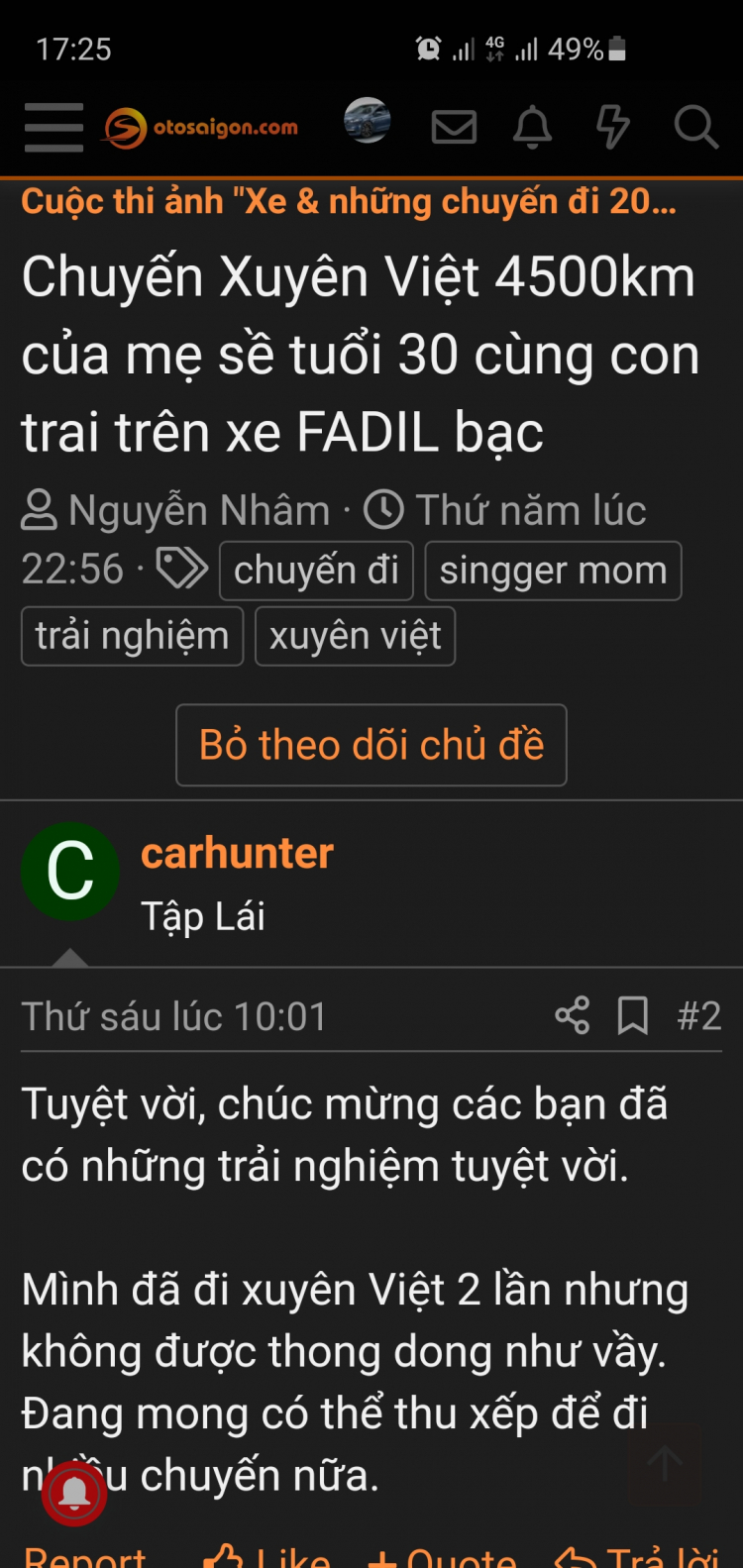 Chuyến Xuyên Việt 4500km của mẹ sề tuổi 30 cùng con trai trên xe FADIL bạc Chuyến Xuyên Việt 4500km của mẹ sề tuổi 30 cùng con trai trên xe FADIL bạc