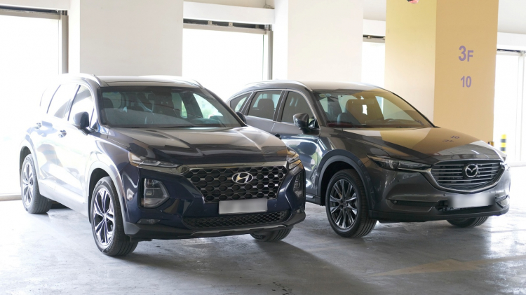 Nên chọn SantaFe 2020 máy xăng đặc biệt hay Mazda CX8 bản Premium 1cầu khi giá ngang nhau?