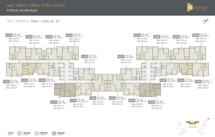 Mặt bằng thiết kế Masteri Centre Point, Tòa E, Tầng 32-37.jpg