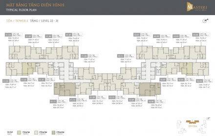 Mặt bằng thiết kế  Masteri Centre Point, Tòa E, Tầng 22-31.jpg