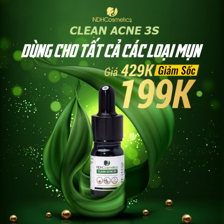 Clean Acne 3S có trị được thâm không?