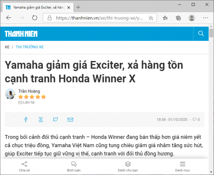 Sao Honda Winner X giảm kinh vậy mấy anh?