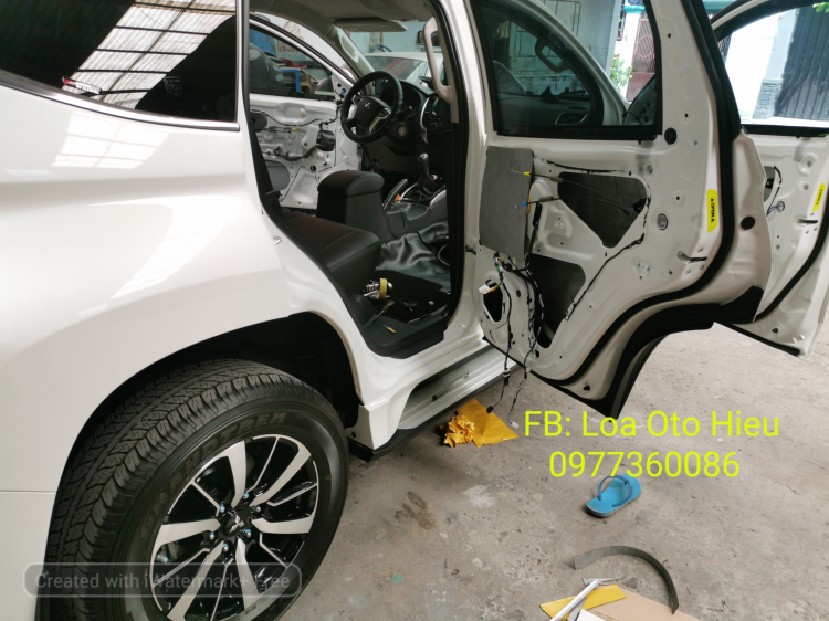 Mitsubishi Pajero nâng cấp âm thanh và cách âm chuẩn xịn.